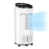 Klarstein Luftkühler mit Wasserkühlung, 4-in-1 Verdunstungskühler,...