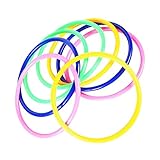 DIKACA 30st Zwinge Multicolor Werfen Ringe Ringwurfspiel Aus Kunststoff Flasche Werfen...