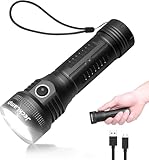 JECKLAMP Taktische 1270 High Lumen Taschenlampe mit 6 Modi, Aufladbare LED Taschenlampe...