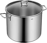 Silit Gemüse- Suppentopf Induktion 28cm, Glasdeckel, Topf hoch 12l, Edelstahl poliert,...