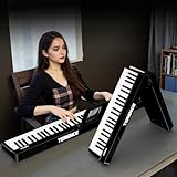 TERENCE E Piano 88 Tasten Keyboardpiano mit Ständer Tragbares Piano...