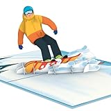 papercrush® Pop-Up Karte Snowboarder [NEU!] - Besonderer Gutschein für...