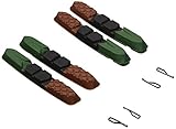 XLC Unisex – Erwachsene Bremsschuhe Ersatzbremsgummi BS-X09 4er Set 72 mm,...