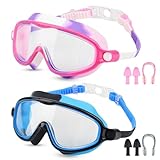 Moseem Schwimmbrille Kinder, 2 Stück Schwimmbrille 3-15 Jahre...
