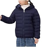 XINYUNZU Steppjacke Kinder/Teenager Puffer Jacke Winterjacke Kapuzenjacke...