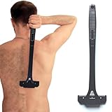 Rückenrasierer Herren,Faltbarer Körperhaarschneider,Ergonomischer Rückenhaarentferner...