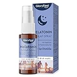 Melatonin Spray - Mit Baldrian, Lavendel + Melissen Extrakt, Vitamin B6 & B1-0,5mg...