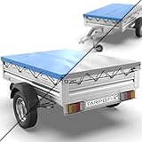 Tarpofix® Anhängerplane Flachplane 2075x1140x100 mm inkl. Planenseil - ECHTES...