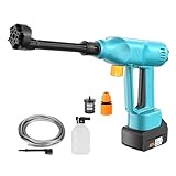 HIJYMNZPQ 30000 MAh Hochdruck-Autowaschmaschine Mit 6-in-1-Multifunktions-Sprühdüsen,...