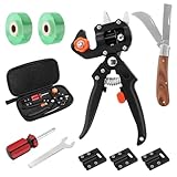 Housolution Garten Pfropf Set, 2 in 1 Gartenschere & Pfropfmesser, Pfropfwerkzeug mit 3...