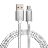 World Smartphones Micro-USB-Kabel für Alcatel One Touch Pop Up (Silber)