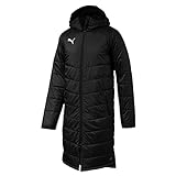 Puma Herren Liga Sideline Bench Jacket Lon Jacke, Black White, XL