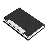 AYCLIF Visitenkartenetui Professionelles PU-Leder Metall Namenskartenhalter Tasche...