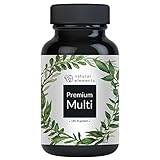 Premium Multivitamin – 180 hochdosierte Komplex-Kapseln – wertvolle Vitamine A-Z –...
