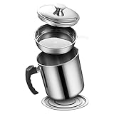 IBUGER 2 Pcs Fettbehälter | Großer Ölsiebtopf mit Verbrühungsschutzschale,1,4 l...