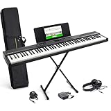 Alesis Keyboard E-Piano mit 88 Tasten, 480 Sounds, Lautsprechern, USB-MIDI, Tragetasche,...