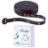 Mr.do Maßband Körper Schneidermaßband Einziehbar 150 cm / 60 Zoll Bandmaß...