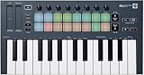 Novation FLkey Mini – Tragbares USB/MIDI-Controller-Keyboard mit 25 Tasten und...