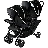 Graco Stadium Duo Geschwisterwagen, Zwillingswagen, 0-15 kg, großer Staukorb, inkl....