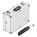 Wiltec Alu Universalkoffer 46x33x15,2 cm, Alubox abschließbar für Aufbewahrung und...
