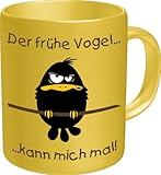empireposter Tasse - Der frühe Vogel kann Mich mal - Fun Spruch - Grösse Ø8,5...