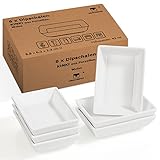 Dipschalen Dip Schälchen Porzellan stapelbar 6 x Schälchen Set weiß...