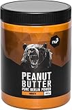 nu3 Vegan Protein Erdnussbutter ohne Zucker (1kg, smooth) mit 28g Protein pro 100g -...