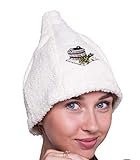 Ger3as 7 Farben Saunahut Damen und Herren 100% Baumwolle mit Stickerei, Wellness...