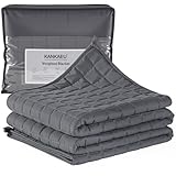KANKAEU Gewichtsdecke 150x200cm 7kg - Weighted Blanket mit Glasperlen - Anti-Stress Decke...