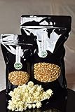Premium Popcorn Kinopopcorn frische Beutel XL 1:46 Popvolumen (500g Mais)