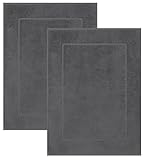 Betz 2 Stück Badvorleger Badematte Badteppich Duschvorleger Frottee Premium Größe 50x70...