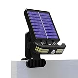 Besreey Solarleuchten für Zaun – Solarleuchten mit Clip für Garten | Beleuchtung...