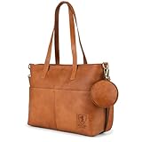 Berliner Bags Vintage Arbeitstasche Julia, Große Umhängetasche aus Leder, Schultertasche...