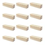 Uootach 12 Stück Kartenhalter Holz, 7cm Rechteck Menükartenhalter aus...