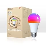 MOES Smart Glühbirne Matter E27, WLAN Alexa LED Lampe RGBCW, WW, mit Dimmbar,...