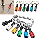 Sechskantschaft-Adapter, 6 Stück, mit Schnellverschluss-Mechanismus und eingebauter...
