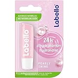 NIVEA Labello Pearly Shine Lippenbalsam angereichert mit natürlichen Ölen und...