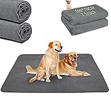 2er Welpenunterlage Waschbar Puppy Training Pads, 100 x 70cm Schnell Absorbierend Haustier...