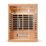 di volio Infrarotsauna Kuhmo III, Infrarotkabine für 3 Personen, Vollspektrumstrahler,...