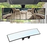 Auto Rückspiegel, 30x7.5cm Autospiegel Große Vision Weitwinkel Flachspiegel,...
