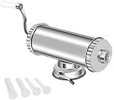 MASTER FENG Wurstfüller, Horizontale Küche Aluminium Wurstfüllmaschine mit Saugfuß...