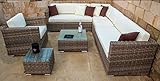 Ragnarök-Möbeldesign PolyRattan Lounge DEUTSCHE Marke - EIGNENE Produktion - 8...