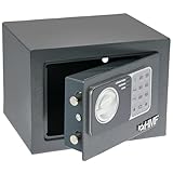 HMF 46126-11 Safe Tresor klein mit Zahlenschloss, Möbeltresor | 23 x 17 x 17 cm...