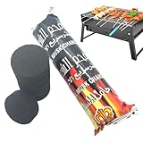Premium Grillkohle - Natürliche Obstholz Chunky Holzkohle zum Grillen | Aschearme,...