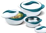 Pinnacle Servierschüssel für Salat/Suppenteller – Thermo-Schüssel mit Deckel –...