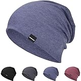 Mütze Herren Damen Leichte Slouch Beanie Mütze Weiche Dünne Mütze Atmungsaktiv...