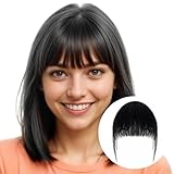 Tyqour Clip in Bangs Echthaar Front Fringe Air Bangs Natürliche Bangs Hair Clip...