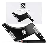 K-Brands Bartschablone und Bartpflege Set für Männer | Bart Konturen Schablone,...