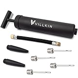 Villkin Ballpumpe mit Nadelfach – Inkl 4X Metallnadeln, 2X Kunststoffnadeln,...