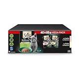 Sheba Katzen Nassfutter für Kitten im Portionsbeutel Feine Vielfalt mit Lachs (MSC) und...
